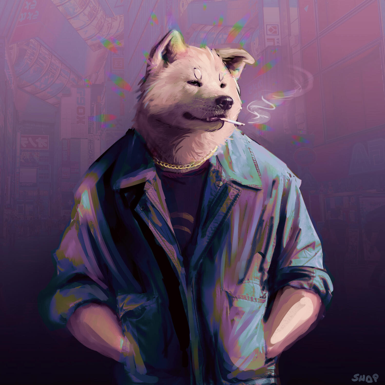 tiago in the city - photobashed